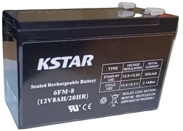 Аккумуляторная батарея KSTAR 12V 8.0AH AGM (6-FM-8) фото1