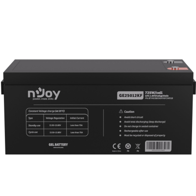 Акумуляторна батарея Njoy GE25012KF 12V 250AH GEL (BTVGCBEOGHYKFCW01B) фото1