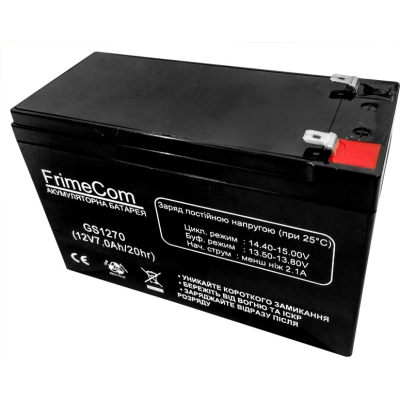 Акумуляторна батарея FrimeCom 12V 7AH AGM (GS1270) фото1
