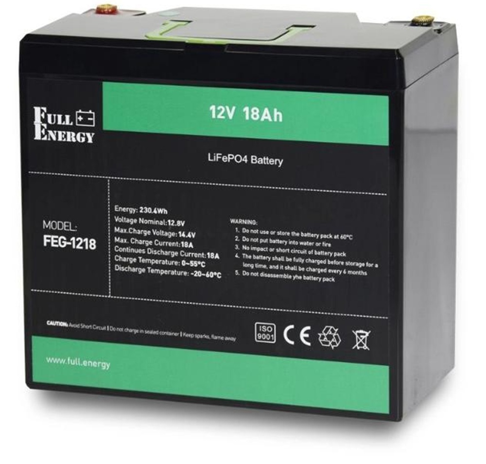 Аккумуляторная батарея Full Energy FEG-1218 12V 18AH LiFePO4 фото1
