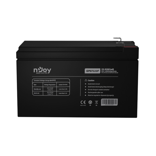 Аккумуляторная батарея Njoy GP07122F 12V 7AH AGM (BTVACGUOBTD2FCN01B)