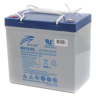 Акумуляторна батарея Ritar 12V 55AH GEL (DG12-55) фото1
