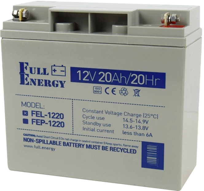 Аккумуляторная батарея Full Energy FEL-1220 12V 20AH GEL фото1