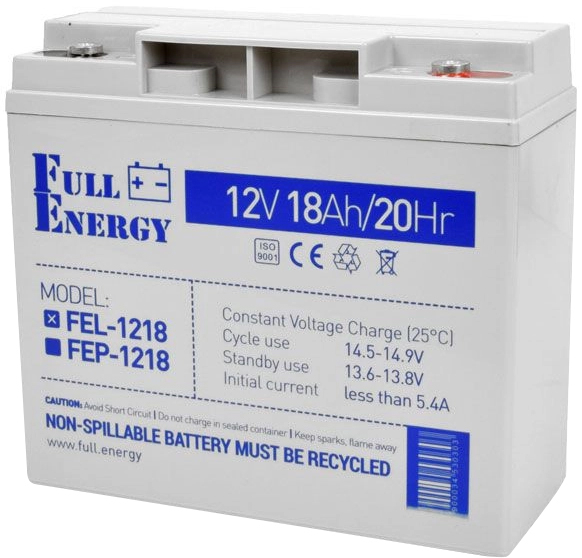 Аккумуляторная батарея Full Energy FEL-1218 12V 18AH GEL фото1