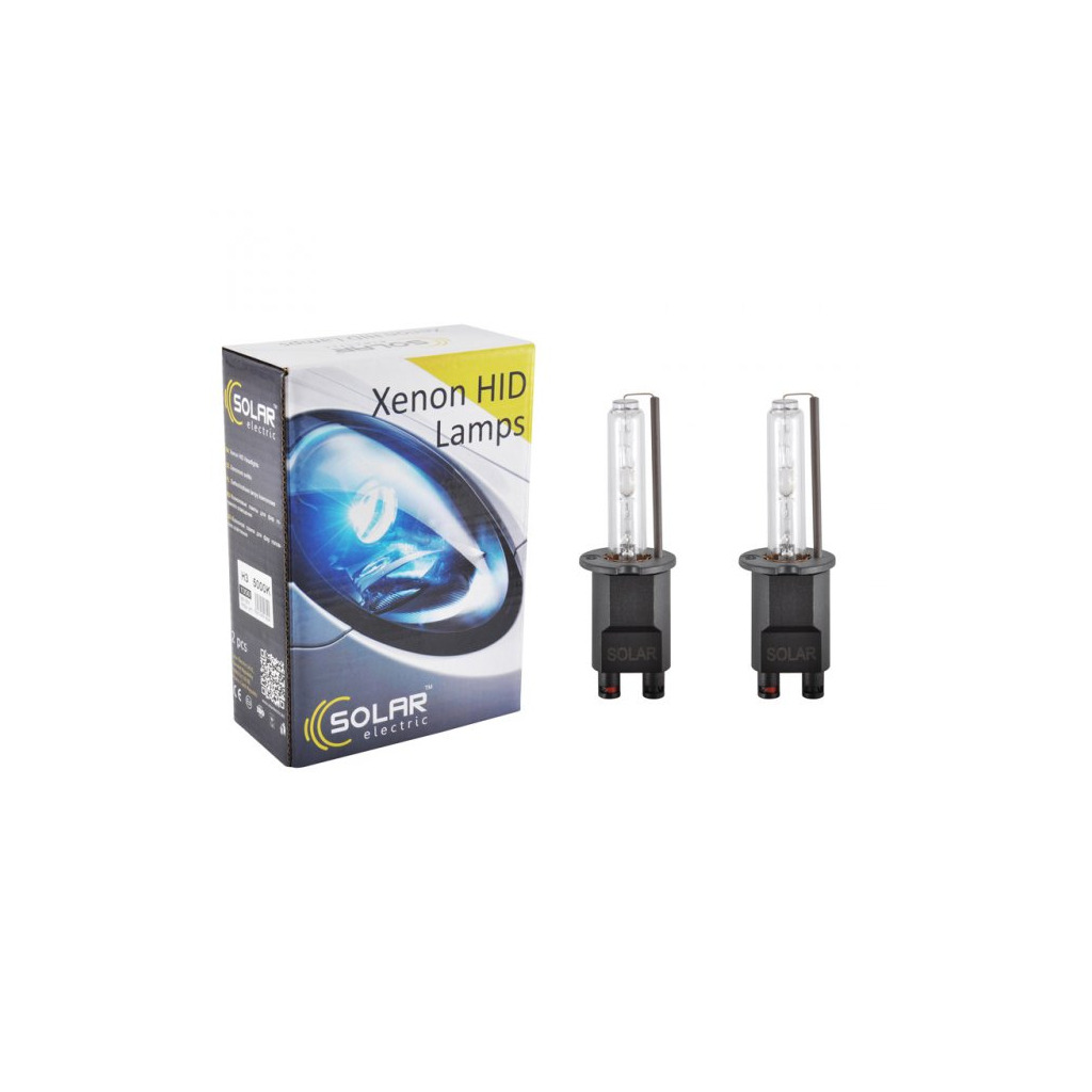 Автолампа SOLAR H3 6000K,85V,35W PK22s (1360) фото1