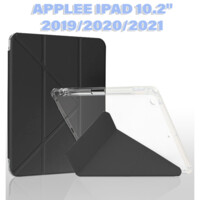 Чохол-книжка BeCover Ultra Slim Origami Transparent з кріпленням Apple Pencil для Apple iPad 10.2 2019/2020/2021 Black (