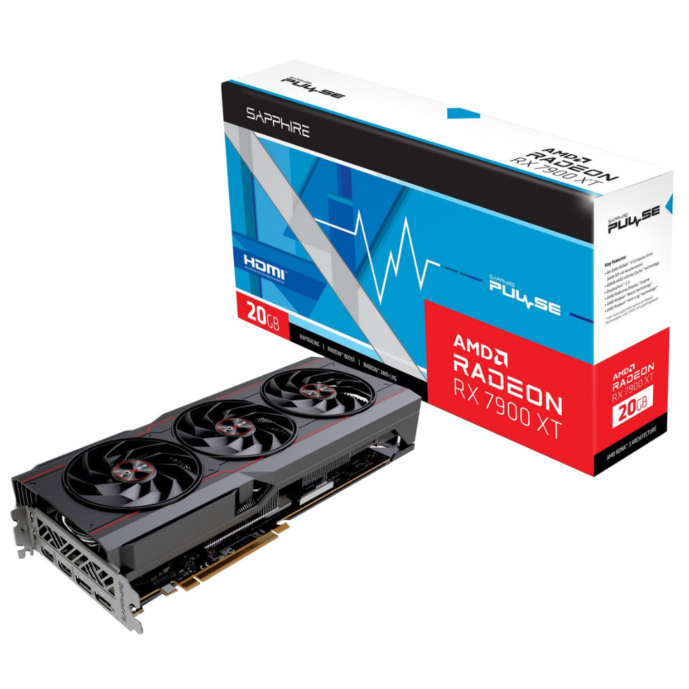 Видеокарта Sapphire AMD Radeon RX 7900 XT Pulse Gaming OC 20GB GDDR6 (11323-02-20G) фото1