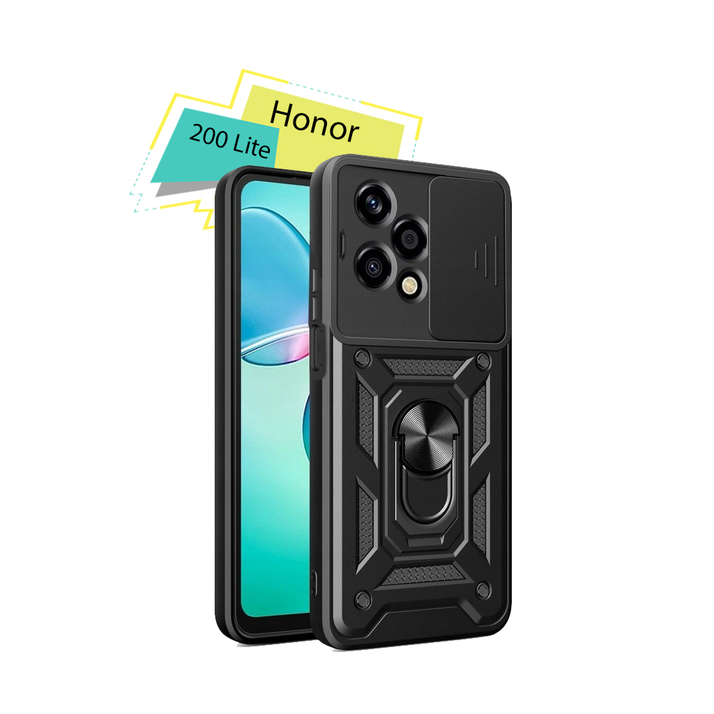 Чохол-накладка BeCover Military для Honor 200 Lite Black (713044) фото1