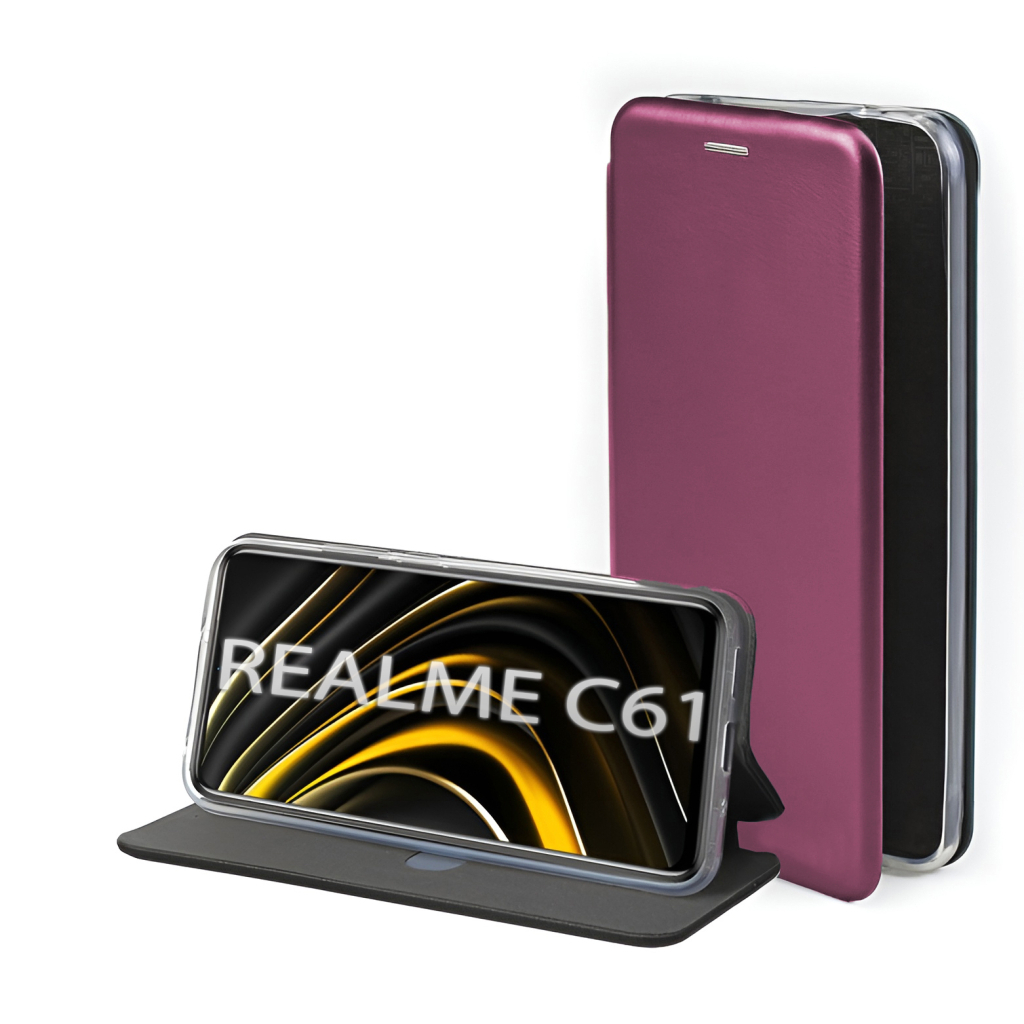 Чохол-книжка BeCover Exclusive для Realme C61 Red Wine (712556) фото1