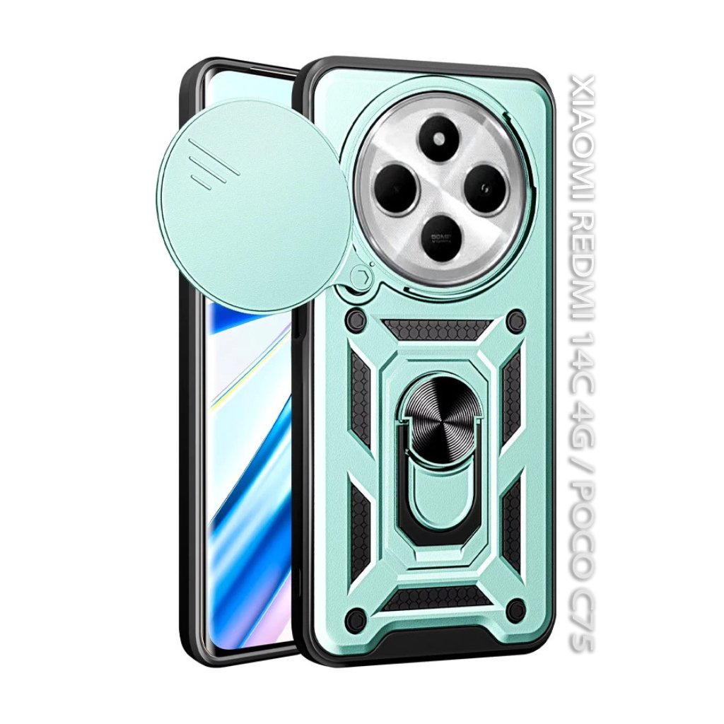 Чохол-накладка BeCover Military для Xiaomi Redmi 14C 4G/Poco C75 Dark Green (712491) фото1
