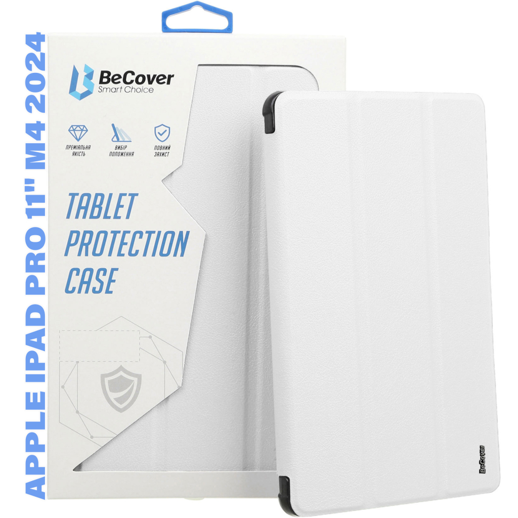 Чехол-книжка BeCover Smart Case для Apple iPad Pro 11" M4 2024 White (711629) фото1