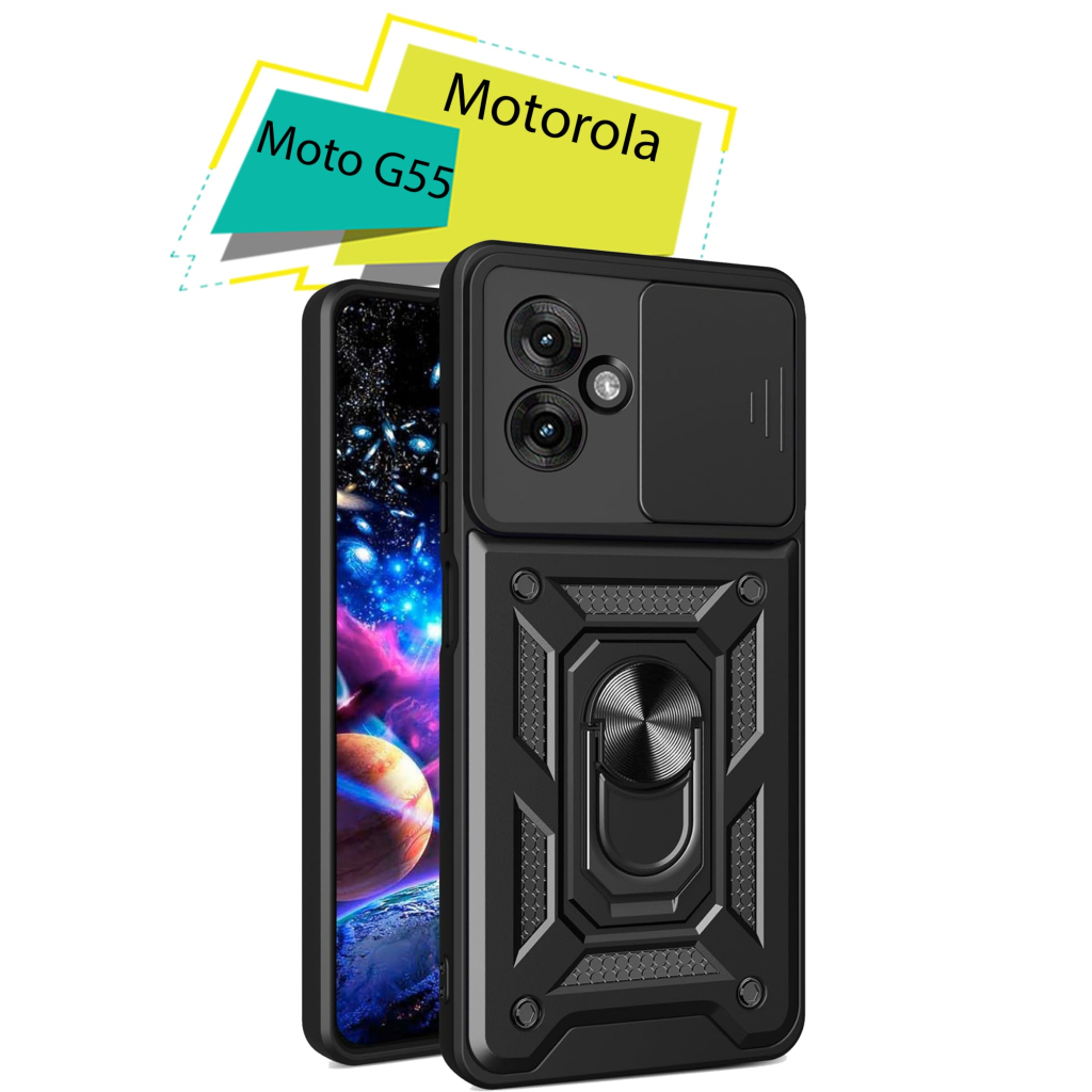 Чохол-накладка BeCover Military для Motorola Moto G55 Black (713056) фото1