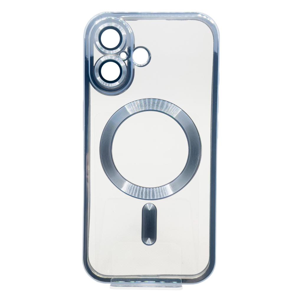 Чохол-накладка BeCover TPU Chrome Case MagSafe для Apple iPhone 16 Sierra Blue (712072) фото1