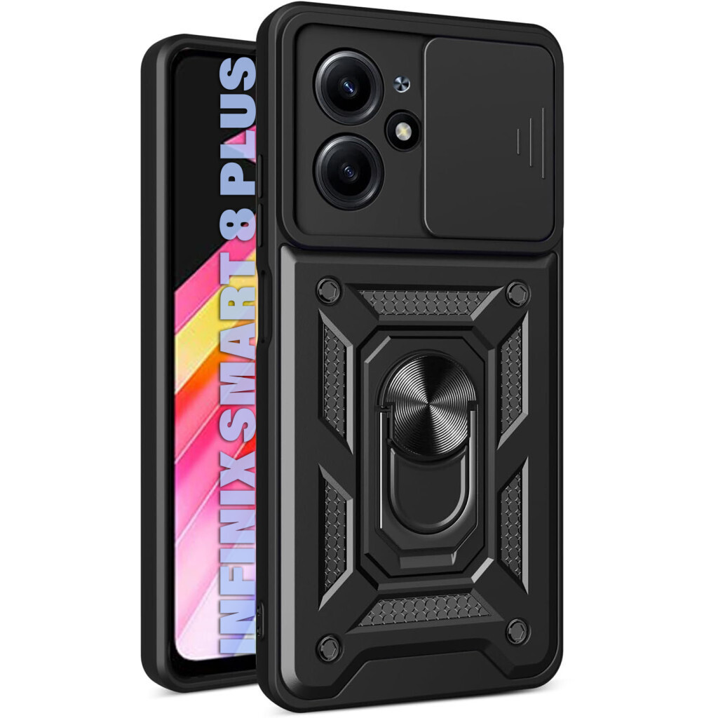 Чохол-накладка BeCover Military для Infinix Smart 8 Plus (X6526) Black (711001) фото1