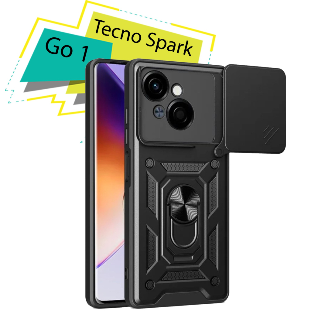 Чохол-накладка BeCover Military для Tecno Spark Go 1 (KL4) Black (713073) фото1