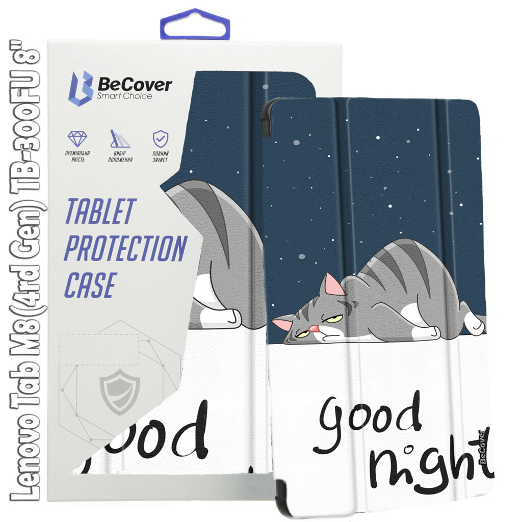 Чехол-книжка BeCover Smart для Lenovo Tab M8 (4rd Gen) TB-300FU Good Night (709217) фото1