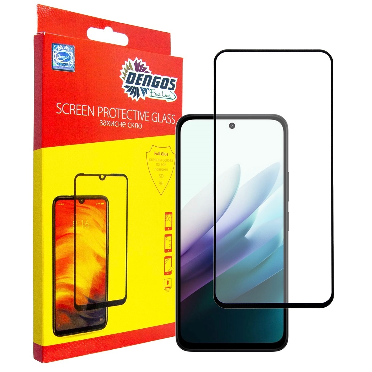 Скло захисне Dengos Full Glue Xiaomi Redmi 15 Black (TGFG-416) фото1