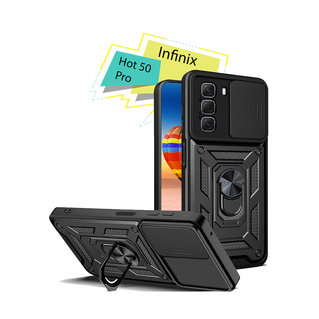 Чохол-накладка BeCover Military для Infinix Hot 50 Pro (X6881) Black (713048) фото1