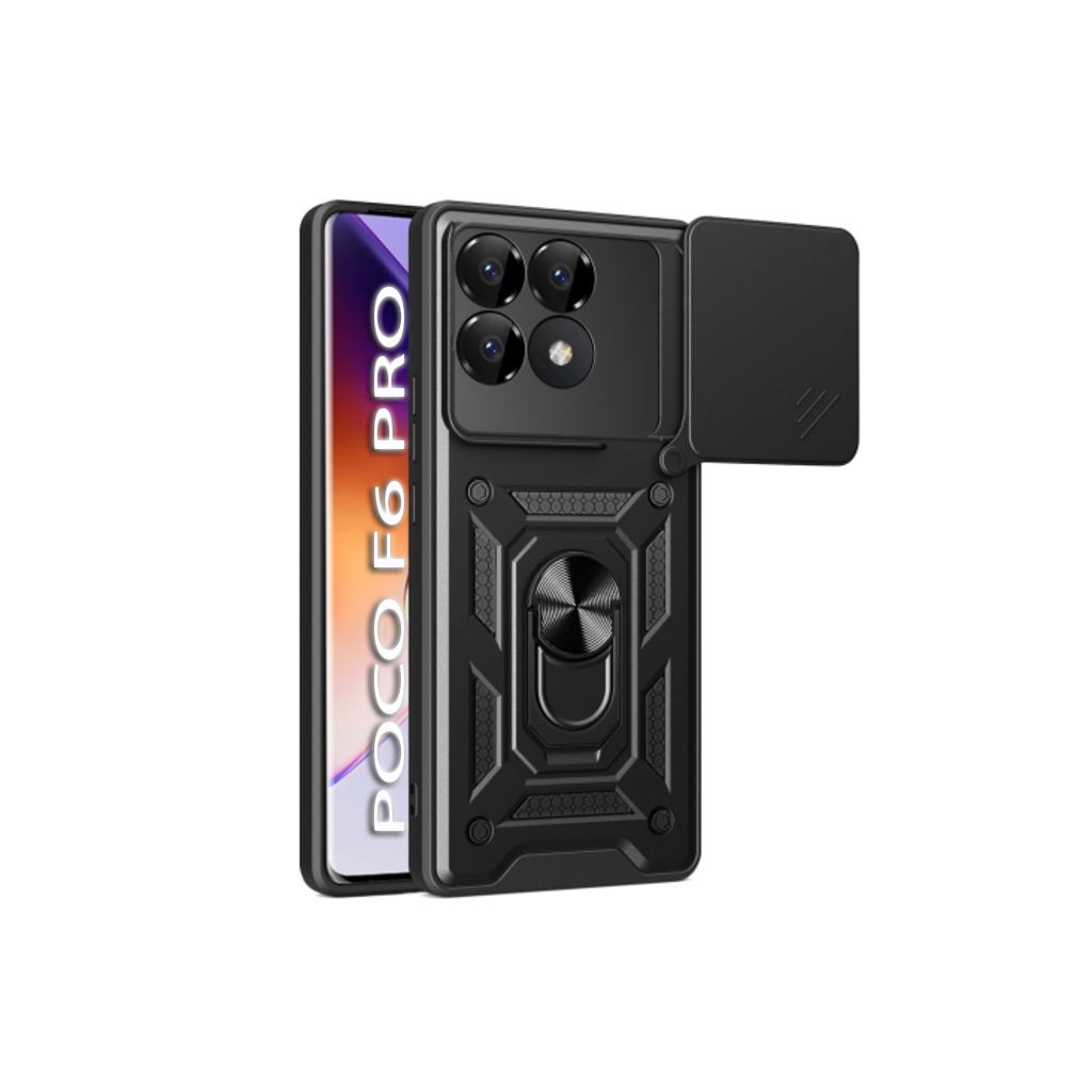 Чохол-накладка BeCover Military для Poco F6 Pro Black (712166) фото1