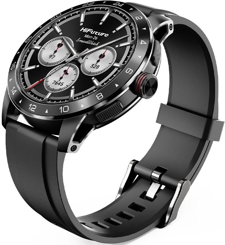 Смарт-годинник HiFuture Flex2 Black (flex2.black) фото1