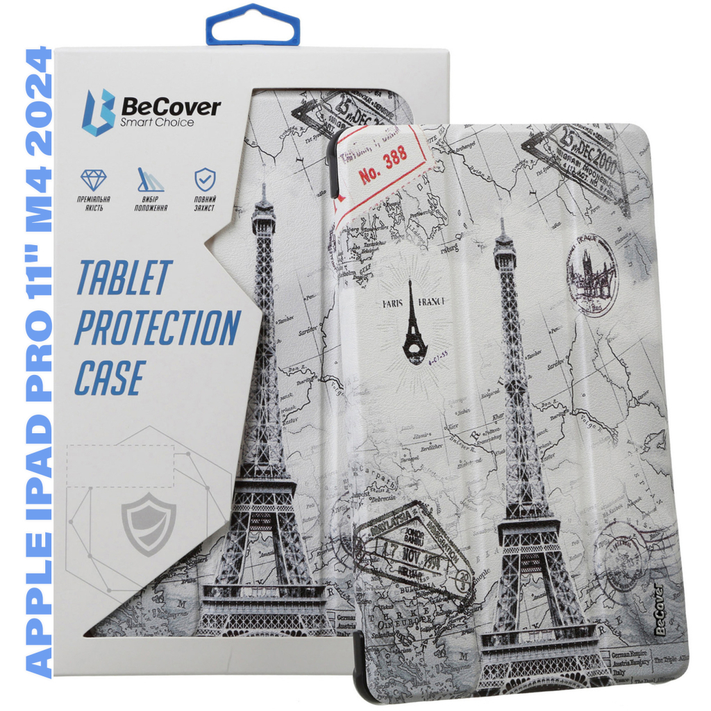 Чехол-книжка BeCover Smart Case для Apple iPad Pro 11" M4 2024 Paris (711640) фото1