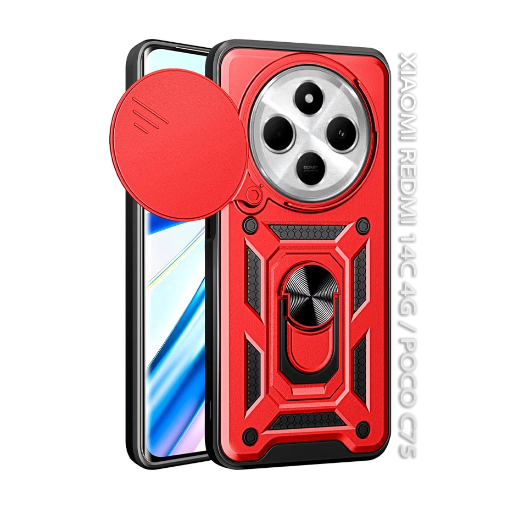 Чохол-накладка BeCover Military для Xiaomi Redmi 14C 4G/Poco C75 Red (712492) фото1