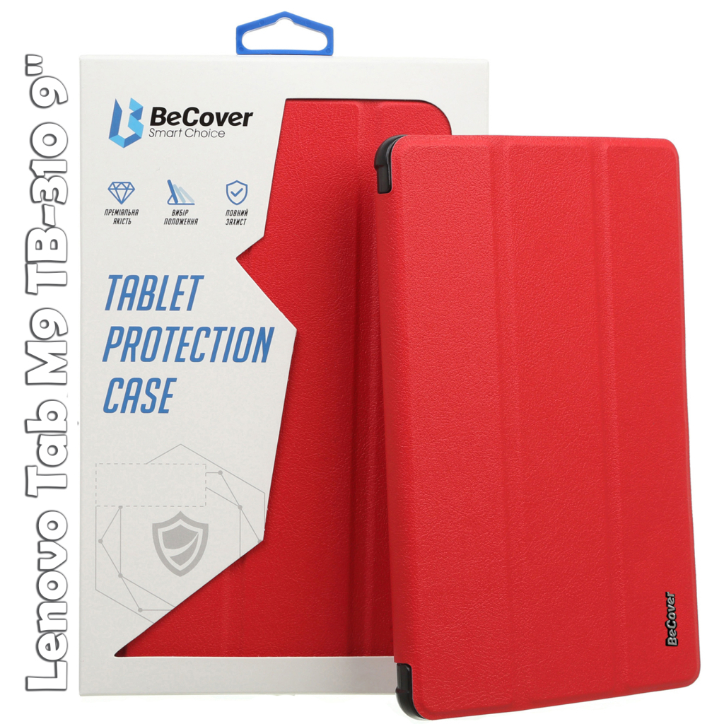 Чехол-книжка BeCover Smart для Lenovo Tab M9 TB-310FU Red (709225) фото1