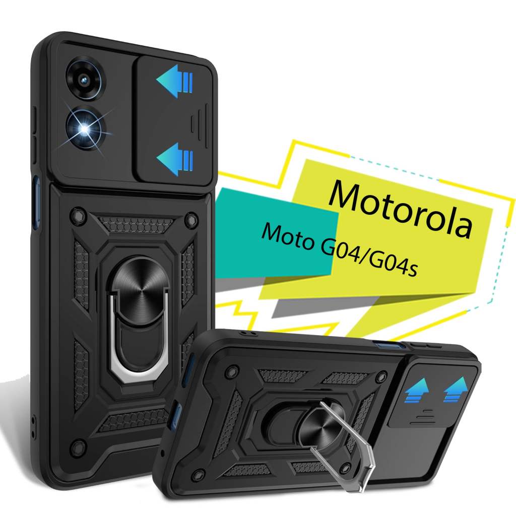 Чохол-накладка BeCover Military для Motorola Moto G04/G04s Black (713062) фото1
