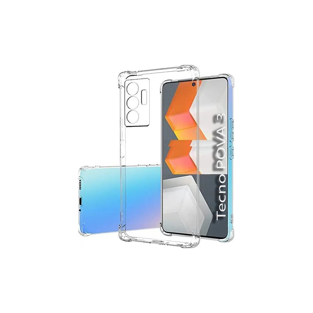 Чохол-накладка BeCover Anti-Shock для Tecno Pova 3 (LF7n) Clear (708906) фото1