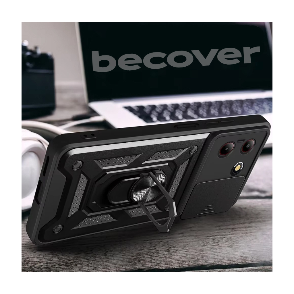 Чохол-накладка BeCover Military для ZTE Blade A54 Black (712172) фото1