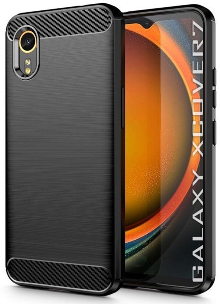 Чохол-накладка BeCover Carbon Series для Samsung Galaxy Xcover7 SM-G556 Black (711892) фото1