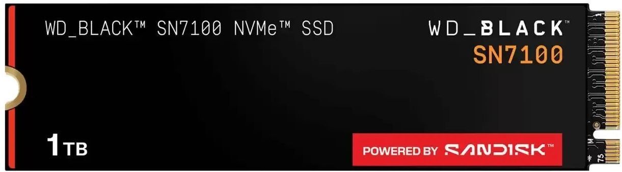 SSD накопитель SanDisk M.2 Black SN7100 NVMe PCIe 4.0 1TB (WDS100T4X0E-00CJA0) фото1