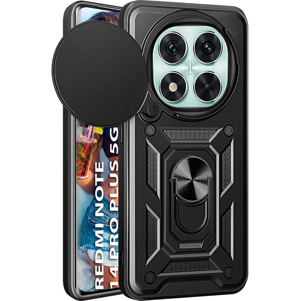 Чохол-накладка BeCover Military для Xiaomi Redmi Note 14 Pro Plus 5G Black (712871) фото1