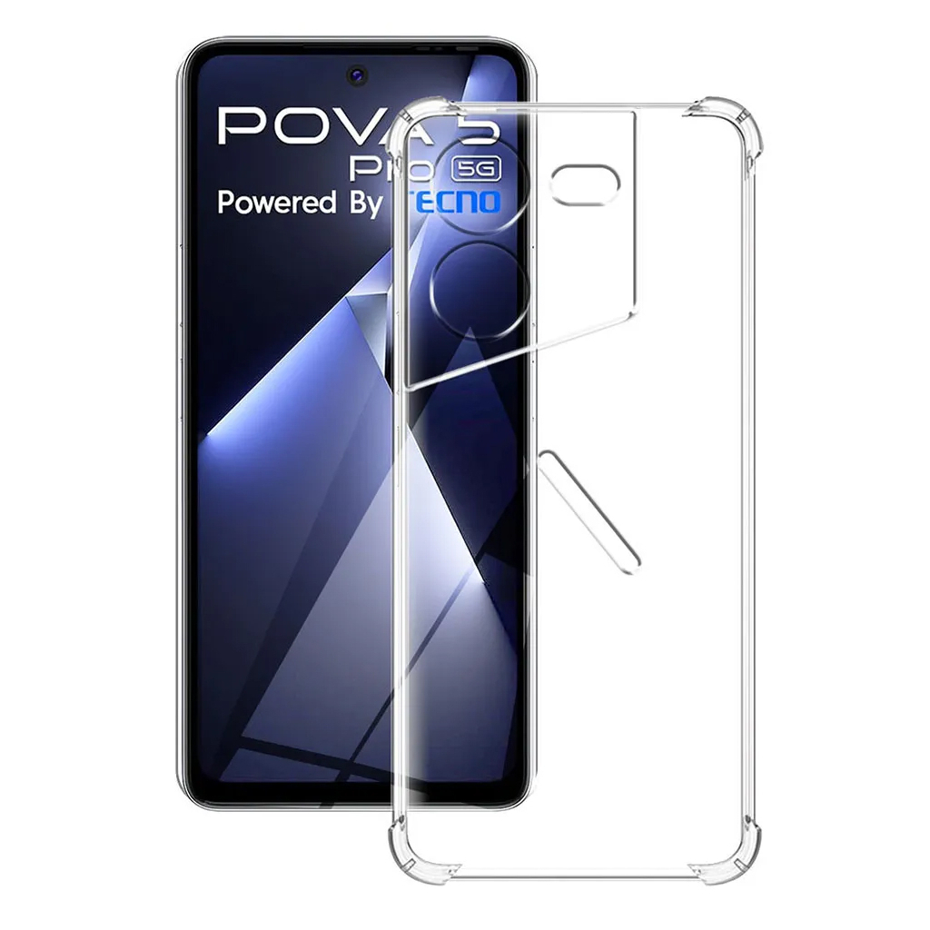 Чохол-накладка BeCover Anti-Shock для Tecno Pova 5 Pro 5G (LH8n) Clear (711780) фото1