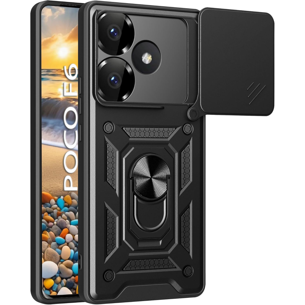 Чохол-накладка BeCover Military для Poco F6 Black (712165) фото1