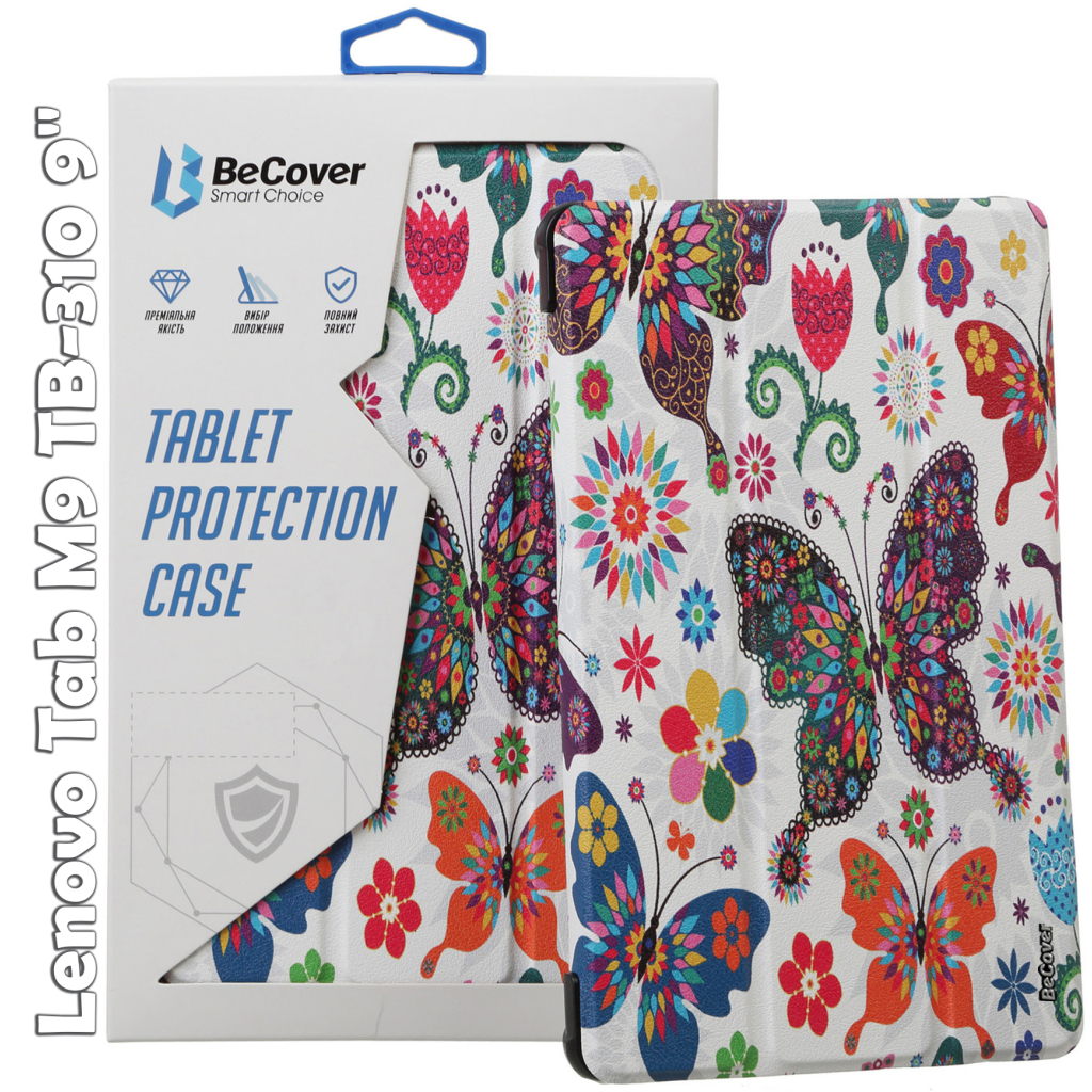 Чехол-книжка BeCover Smart для Lenovo Tab M9 TB-310FU Butterfly (709227) фото1