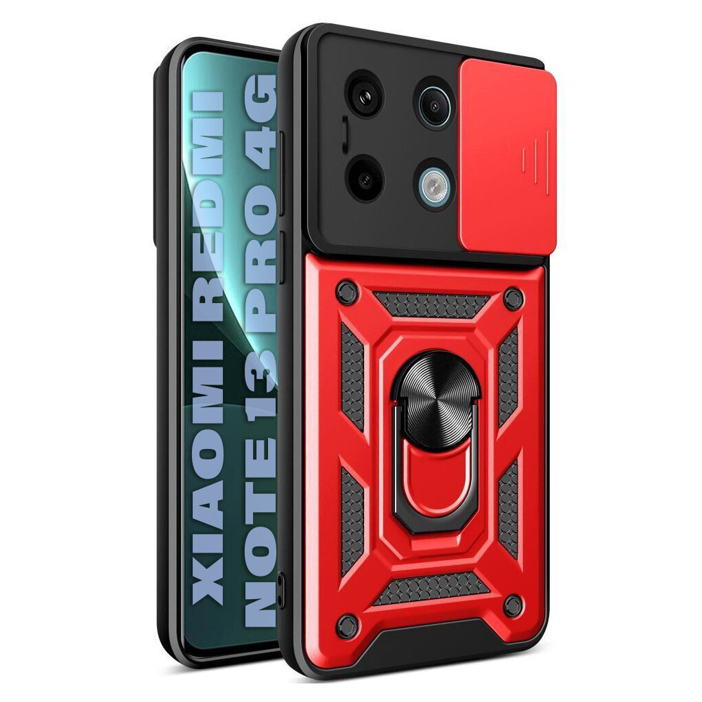 Чохол-накладка BeCover Military для Xiaomi Redmi Note 13 Pro 4G Red (711027) фото1