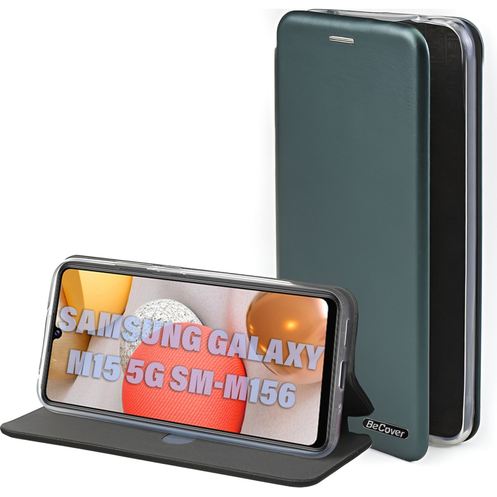 Чохол-книжка BeCover Exclusive для Samsung Galaxy M15 5G SM-M156 Dark Green (711051) фото1