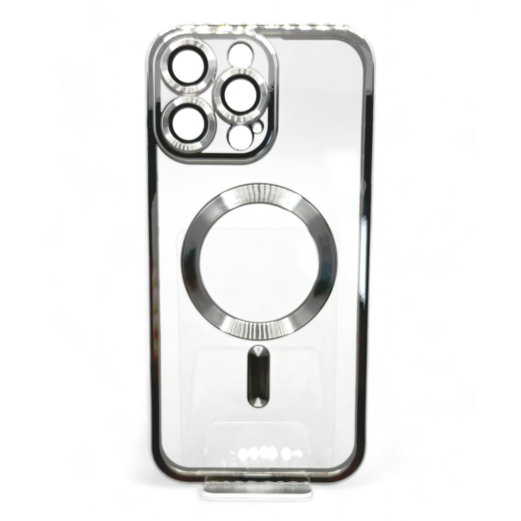 Чохол-накладка BeCover TPU Chrome Case MagSafe для Apple iPhone 16 Pro Silver (712083) фото1