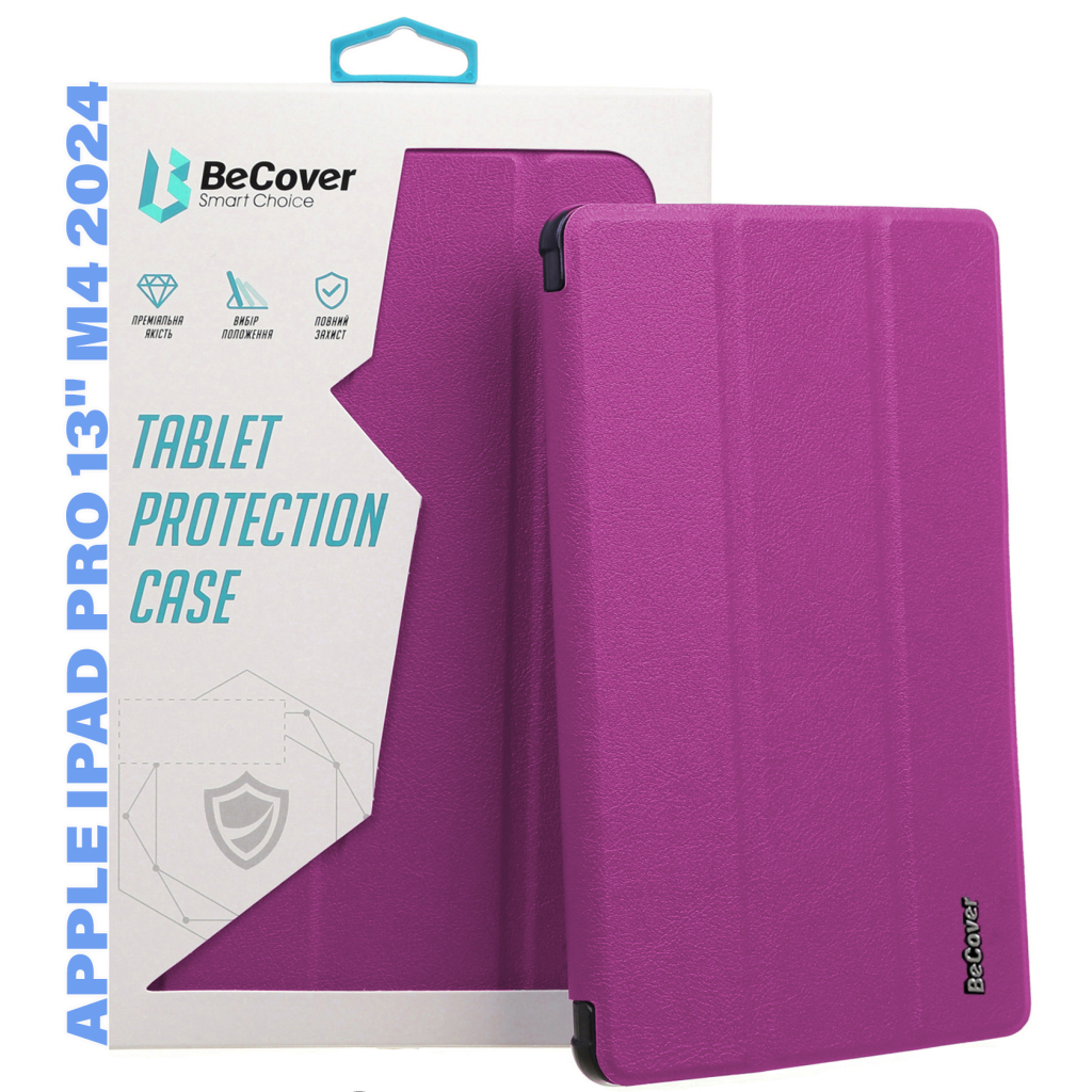 Чехол-книжка BeCover Smart Case для Apple iPad Pro 13" M4 2024 Purple (711646) фото1