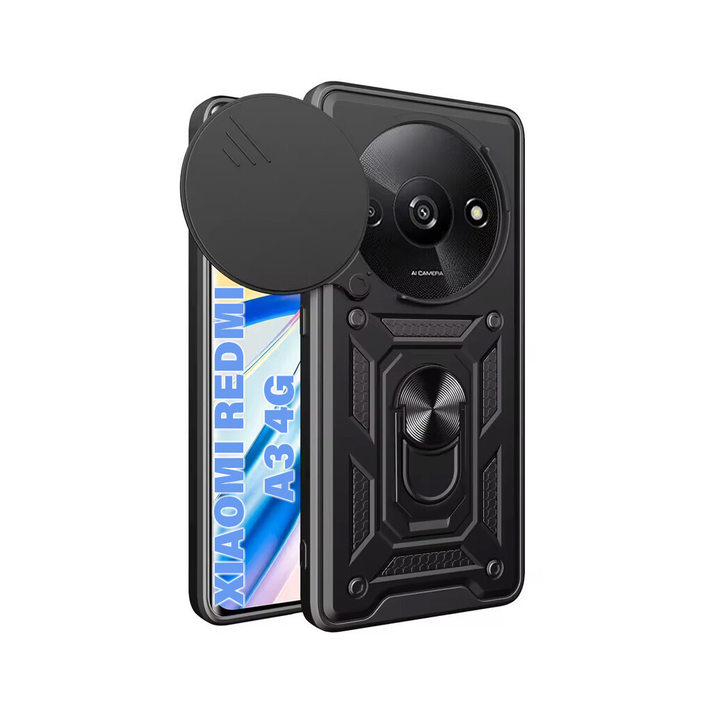 Чохол-накладка BeCover Military для Xiaomi Redmi A3 4G Black (711319) фото1