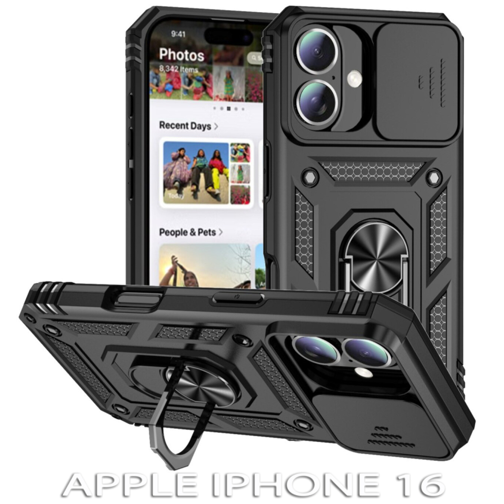 Чохол-накладка BeCover Military для Apple iPhone 16 Black (712153) фото1