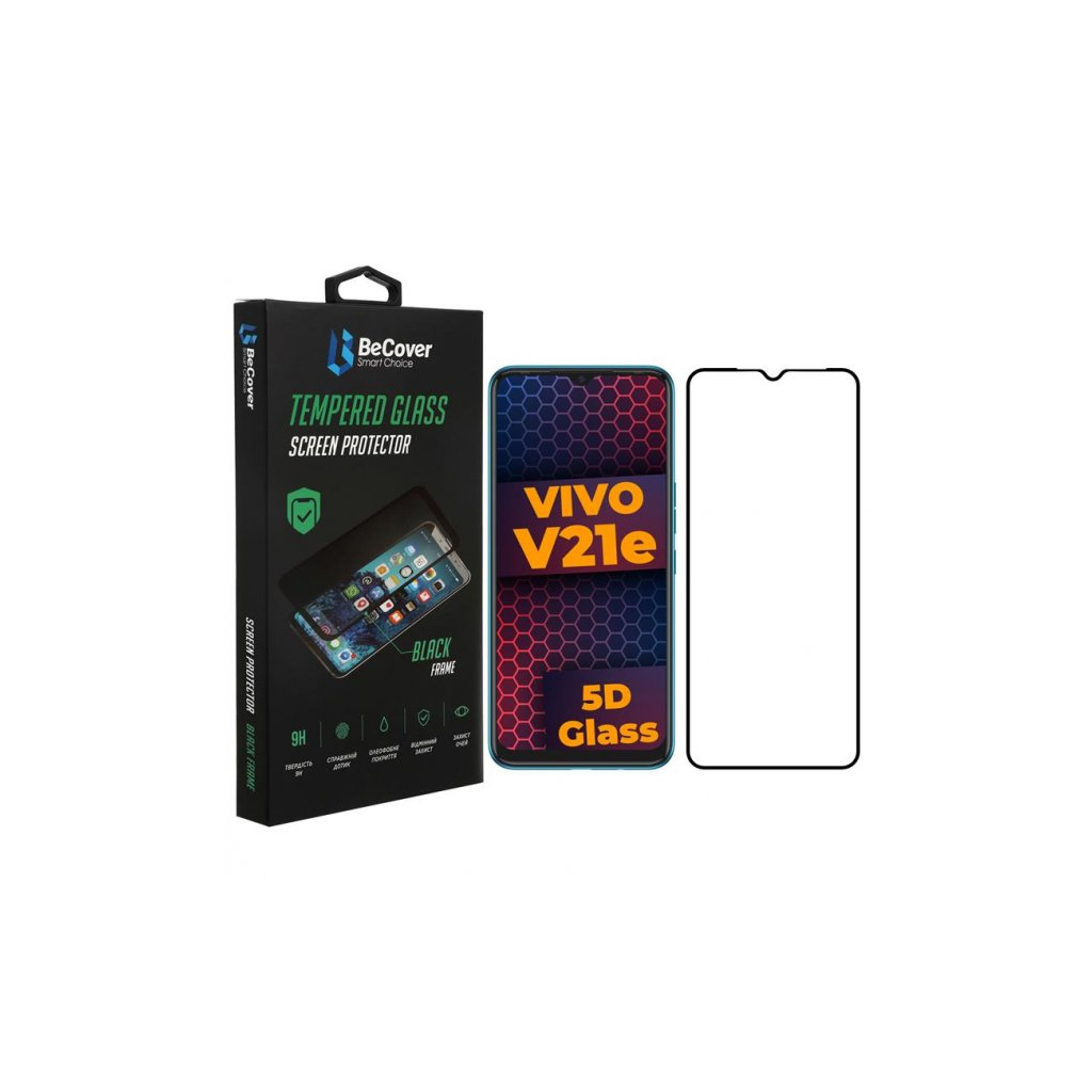 Защитное стекло BeCover Samsung Galaxy S21 FE SM-G990 Black (707244) фото1