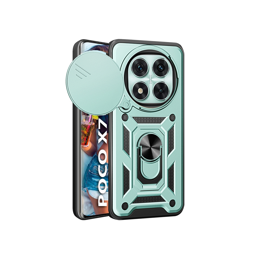 Чохол-накладка BeCover Military для Poco X7 Dark Green (712874) фото1