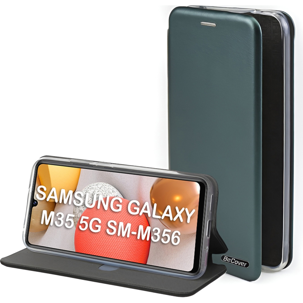 Чохол-книжка BeCover Exclusive для Samsung Galaxy M35 5G SM-M356 Dark Green (711540) фото1