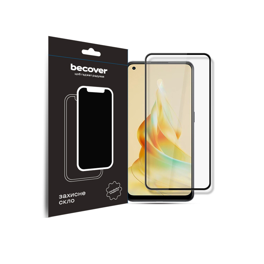 Скло захисне BeCover Oppo Reno8 T Black (709771) фото1