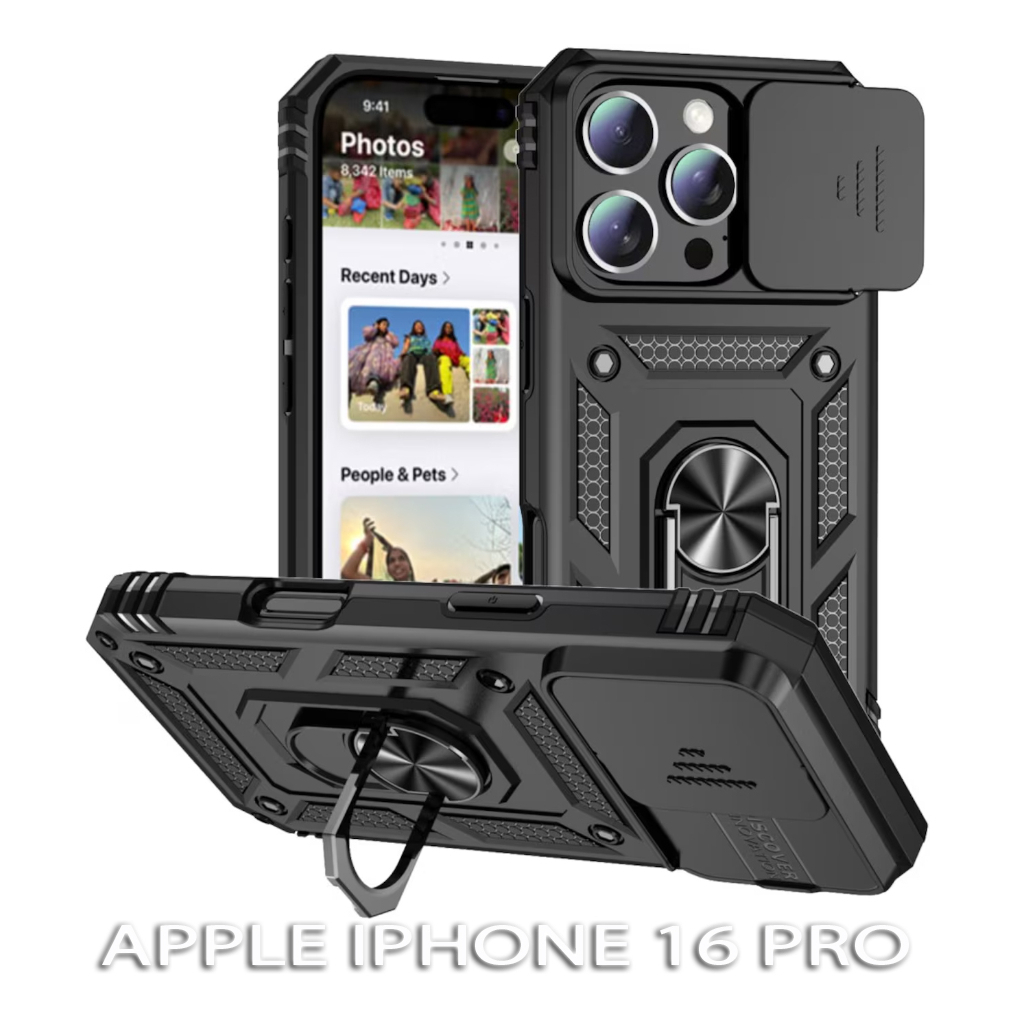 Чохол-накладка BeCover Military для Apple iPhone 16 Pro Black (712155) фото1