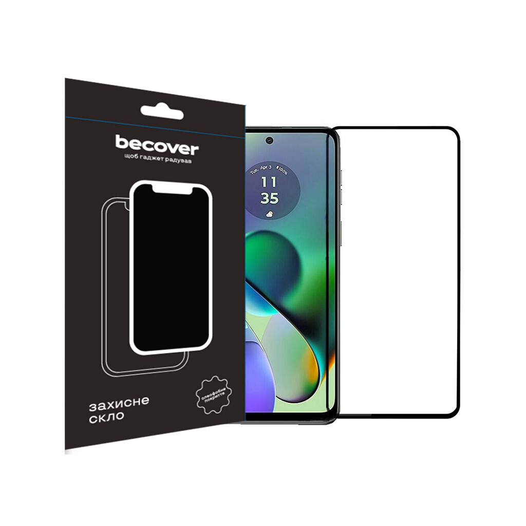 Захисне скло BeCover Motorola Moto G54 / G54 Power Black (710107) фото1