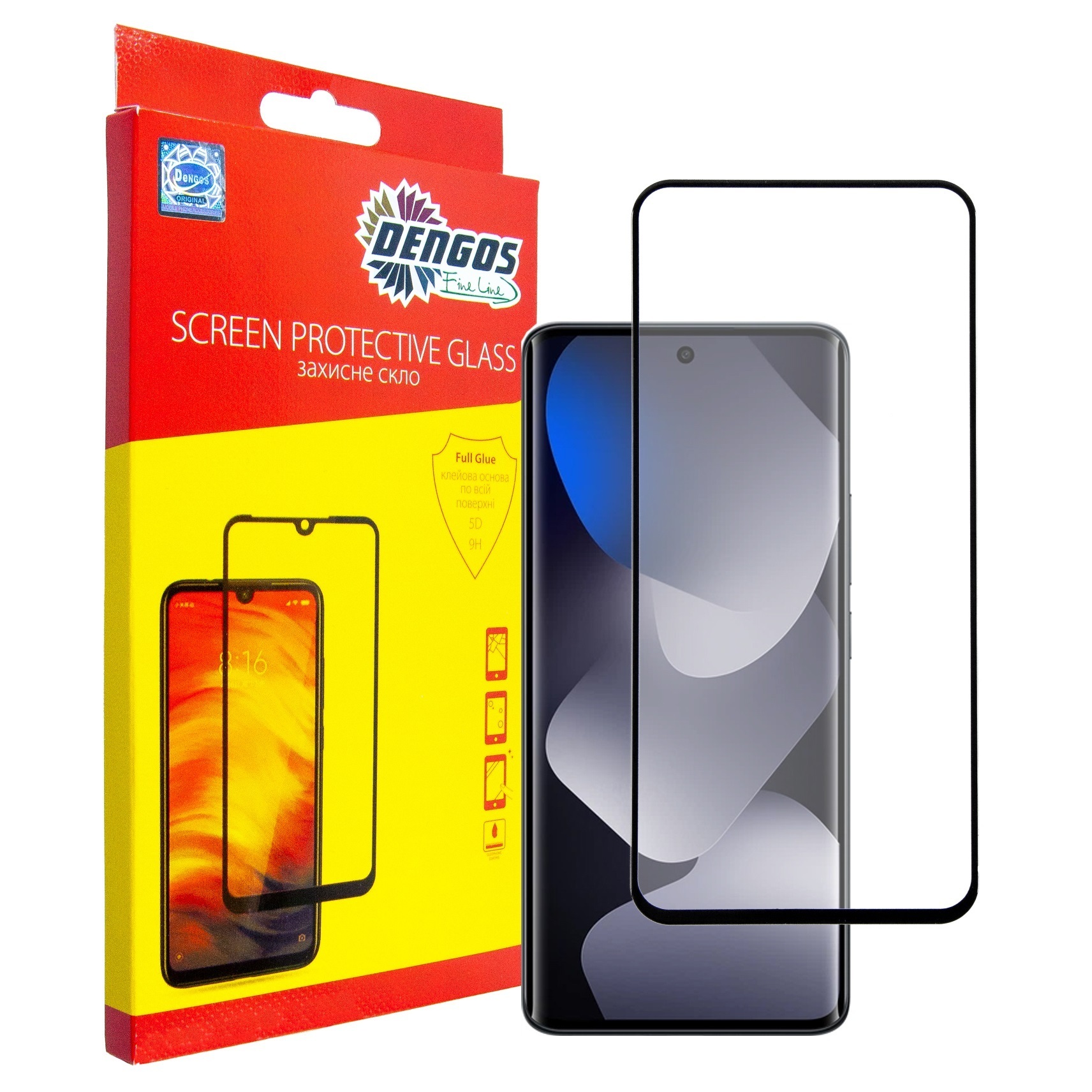 Скло захисне Dengos Full Glue Xiaomi Redmi Note 15 5G Black (TGFG-426) фото1