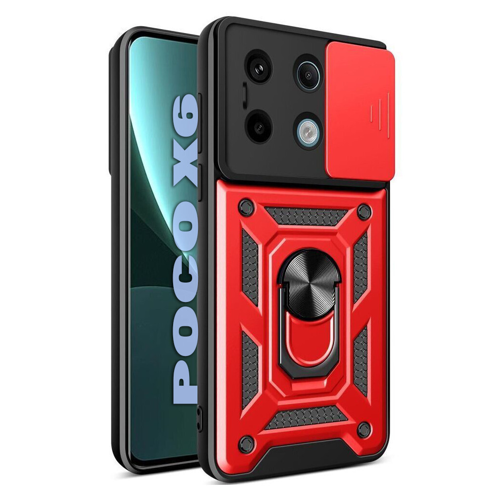 Чохол-накладка BeCover Military для Poco X6 5G Red (711009) фото1